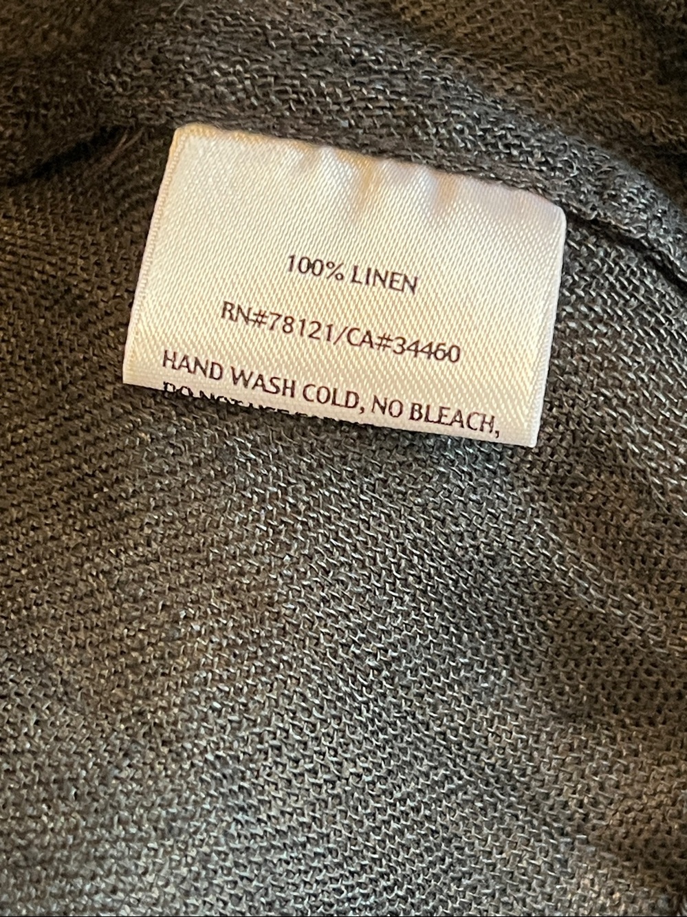 Eileen Fisher Italian Linen Tunic/Dress/swim Cover Up - Picture 12 of 14